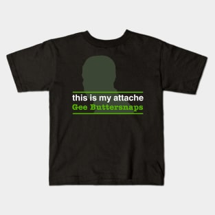 This is My Attaché Gee Buttersnaps Kids T-Shirt